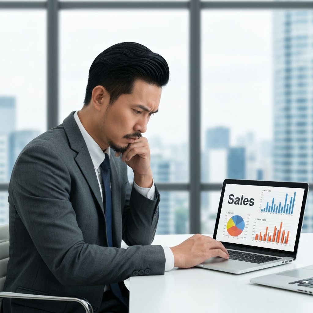 Empresário frustrado com resultados